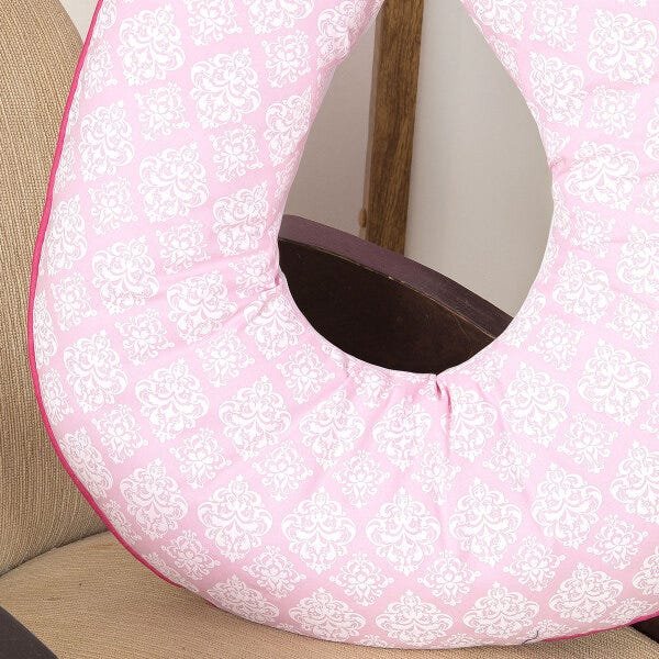 Apoio de Amamentar Rosa Menina 60cm x 60cm 100% Algodão - 3