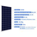 Ver imagem 4 de Kit Bomba Submersa Energia Solar Irrigação 3CV Até 48000L/d