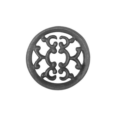 Rosácea Decoração Ferro Fundido Imperial Grade Portão 12cm UNICLÁUDIO 00073-UC