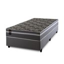 Ver imagem 3 de Conjunto Cama Box Espuma Miami Cinza Solteiro 96x203x62