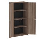 Ver imagem 2 de Armário Alto P25 Pandin 80 Cm (largura) em Mdp Cor Walnut com 2 Portas e 3 Prateleiras