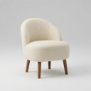 Ver imagem 4 de Kit Duas Poltronas Decor Leitura Cadeiras Estofadas Jade Off White Liso