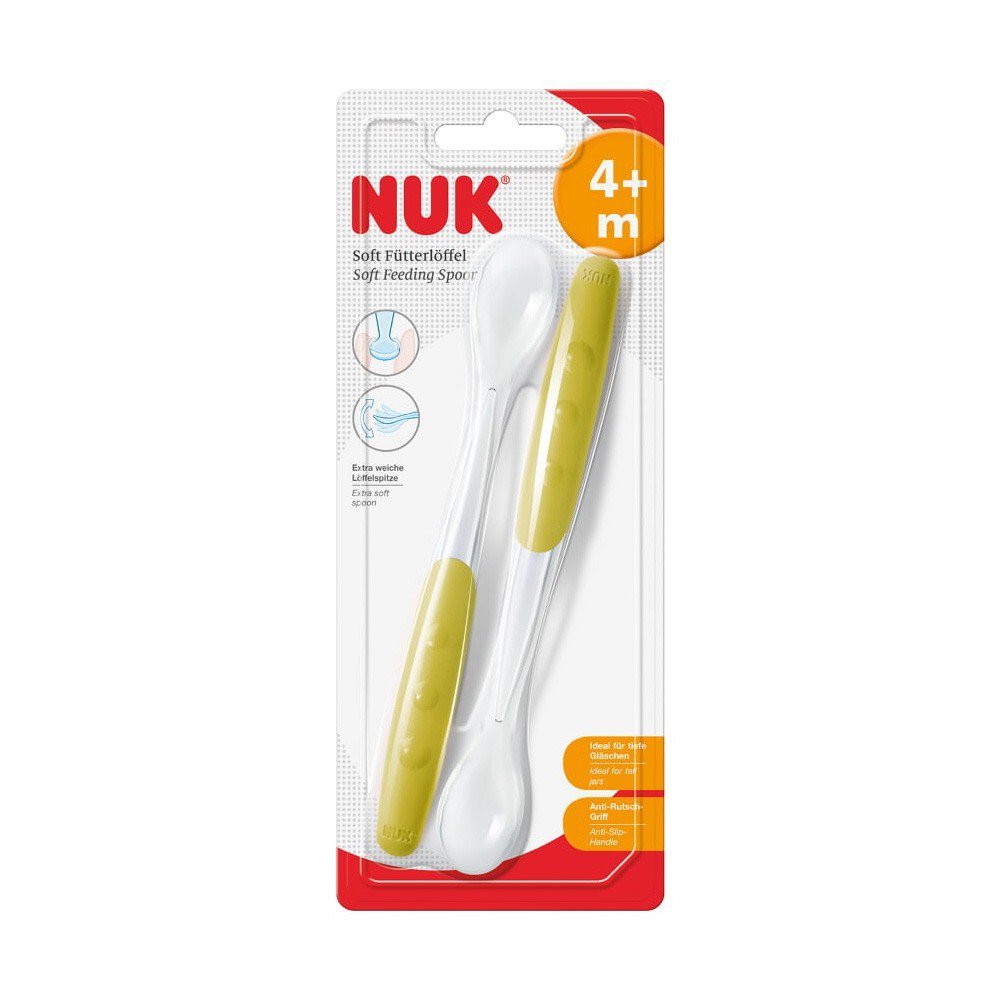 Colher de Silicone C/2 Verde Nuk - 1