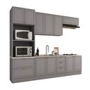 Ver imagem 4 de Cozinha Completa Atlanta 10 Portas 5 Gavetas 100% Mdf Americana Cinza - Panorama Móveis
