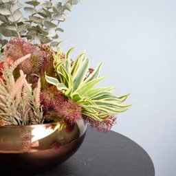 Arranjo Moderno Artificial de Flores, Suculentas e Folhagens para Mesa de Jantar - 4
