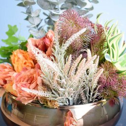 Arranjo Moderno Artificial de Flores, Suculentas e Folhagens para Mesa de Jantar - 3