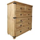 Ver imagem 1 de Cômoda Madeira Maciça 6 Gaveta Barroco, Cód. 333