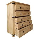 Ver imagem 2 de Cômoda Madeira Maciça 6 Gaveta Barroco, Cód. 333