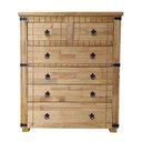 Ver imagem 3 de Cômoda Madeira Maciça 6 Gaveta Barroco, Cód. 333