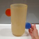 Ver imagem 6 de Vaso Decorativo Enfeite Casa Vidro 25x21x21cm Marfim