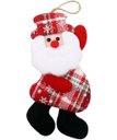 Ver imagem 5 de Kit 18 Pendente Natalino Boneco de Neve Papai Noel Rena 18cm