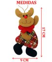 Ver imagem 6 de Kit 18 Pendente Natalino Boneco de Neve Papai Noel Rena 18cm