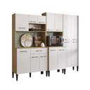 Ver imagem 2 de Armário de Cozinha Compacta Arizona Modern Carraro Carvalho com Branco