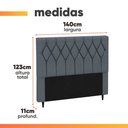 Ver imagem 4 de Cabeceira Estofada para Cama Box Casal Bélgica de 1,40m