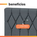 Ver imagem 6 de Cabeceira Estofada para Cama Box Casal Bélgica de 1,40m