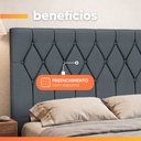 Ver imagem 7 de Cabeceira Estofada para Cama Box Casal Bélgica de 1,40m