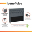 Ver imagem 5 de Cabeceira Estofada para Cama Box Casal Bélgica de 1,40m