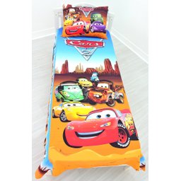 Jogo De Lençol Cobre Leito E Fronha Carros Kit 2pçs - 3