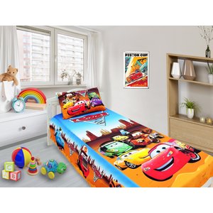 Jogo De Lençol Cobre Leito E Fronha Carros Kit 2pçs