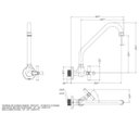 Ver imagem 2 de Torneira para Cozinha de Parede Docol Pertutti 1/2" e 3/4" Chrome