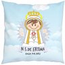 Almofada Com Enchimento Oração Santinho Nossa Senhora de Fátima - 1