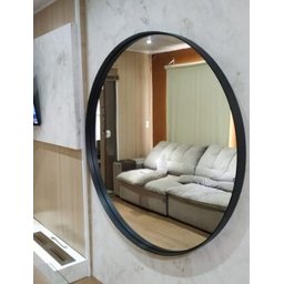 Espelho Decorativo Redondo Ideale Preto - 3