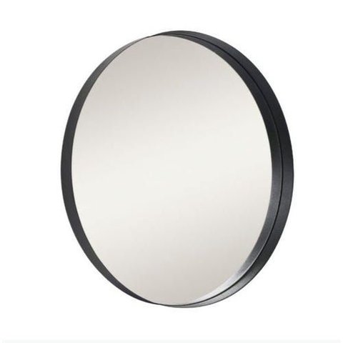 Espelho Decorativo Redondo Designer Preto