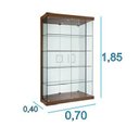 Ver imagem 6 de Cristaleira em Vidro Glass 2 Portas Grande