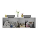Ver imagem 4 de Gabinete de Banheiro 123,5cm Suspenso 4 Portas Multimóveis Mp5047 Branco