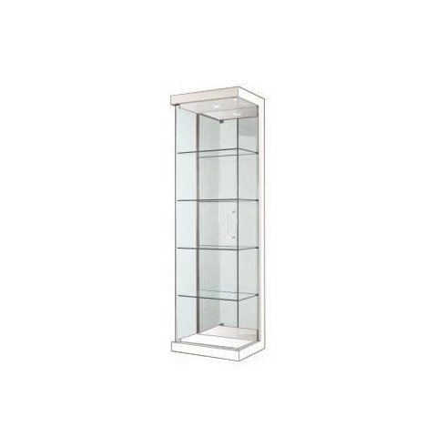 Cristaleira em Vidro Glass 1 Porta Branco Laca