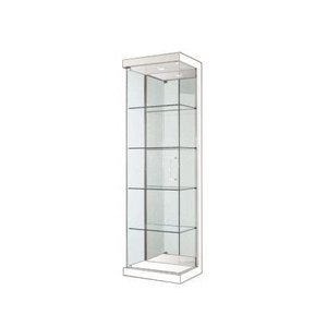 Cristaleira em Vidro Glass 1 Porta Branco Laca