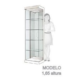 Cristaleira em Vidro Glass 1 Porta Branco Laca - 2