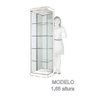 Cristaleira em Vidro Glass 1 Porta Branco Laca - 2
