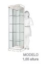 Ver imagem 2 de Cristaleira em Vidro Glass 1 Porta Branco Laca