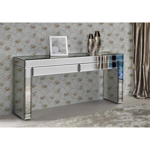 Aparador Espelhado Glass Silver com Gavetas Bisote