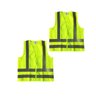 Kit 2 Coletes Refletivos Segurança Sinalização Zíper Amarelo Safe Life Colete com Zíper - 1