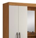 Ver imagem 3 de Guarda-Roupa 4 Portas Huntano Freijó com Off White - MoveisAqui Notável