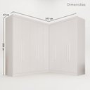 Ver imagem 4 de Guarda-Roupa de Canto Modulado 9 Portas 4 Gavetas França