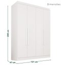 Ver imagem 6 de Guarda-Roupa de Canto Modulado 9 Portas 4 Gavetas França