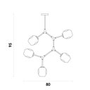 Ver imagem 5 de Pendente Orbe KY001SG Bella Iluminação