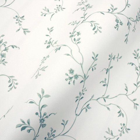 Papel de Parede Floral Arabesco Verde Acinzentado Vinilico Lavável+ Cola para Aplicação