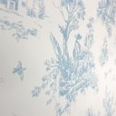 Ver imagem 6 de Papel de Parede Toile de Jouy Azul Vinilico Lavável+ Cola para Aplicação