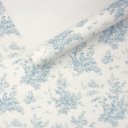 Ver imagem 1 de Papel de Parede Toile de Jouy Azul Vinilico Lavável+ Cola para Aplicação