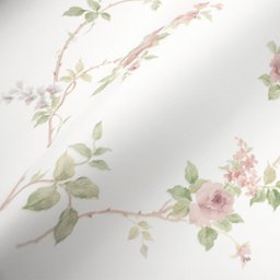 Papel de Parede Floral Rosa Vinilico Lavável+ Cola para Aplicação - 3