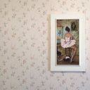Ver imagem 1 de Papel de Parede Floral Rosa Antigo e Verde Vinilico Lavável+ Cola para Aplicação