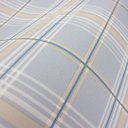 Ver imagem 3 de Papel de Parede Xadrez Azul Acinzentado e Bege Vinilico Lavável+ Cola para Aplicação