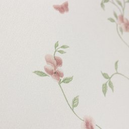 Papel de Parede Floral Vinho e Verde Vinilico Lavável+ Cola para Aplicação - 5