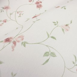 Papel de Parede Floral Vinho e Verde Vinilico Lavável+ Cola para Aplicação - 3