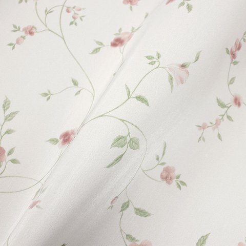 Papel de Parede Floral Vinho e Verde Vinilico Lavável+ Cola para Aplicação