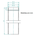 Ver imagem 2 de Tubo Descida para Válvula Descarga N11 com Joelho Azul Krona